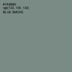#7A8B85 - Blue Smoke Color Image